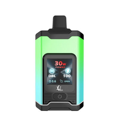 schermo LCD alto puffs bar vaping usa e getta con bobine a maglia e pulsante di commutazione