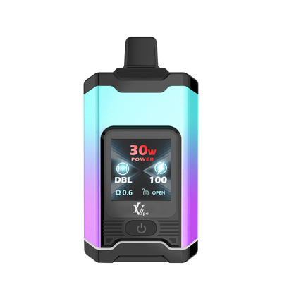 schermo LCD alto puffs bar vaping usa e getta con bobine a maglia e pulsante di commutazione