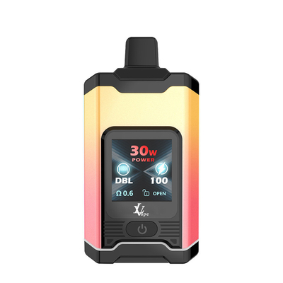 schermo LCD alto puffs bar vaping usa e getta con bobine a maglia e pulsante di commutazione