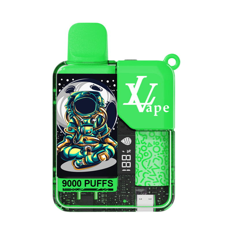 Vape usa e getta con schermo a LED per visualizzare il succo e la potenza rimanente