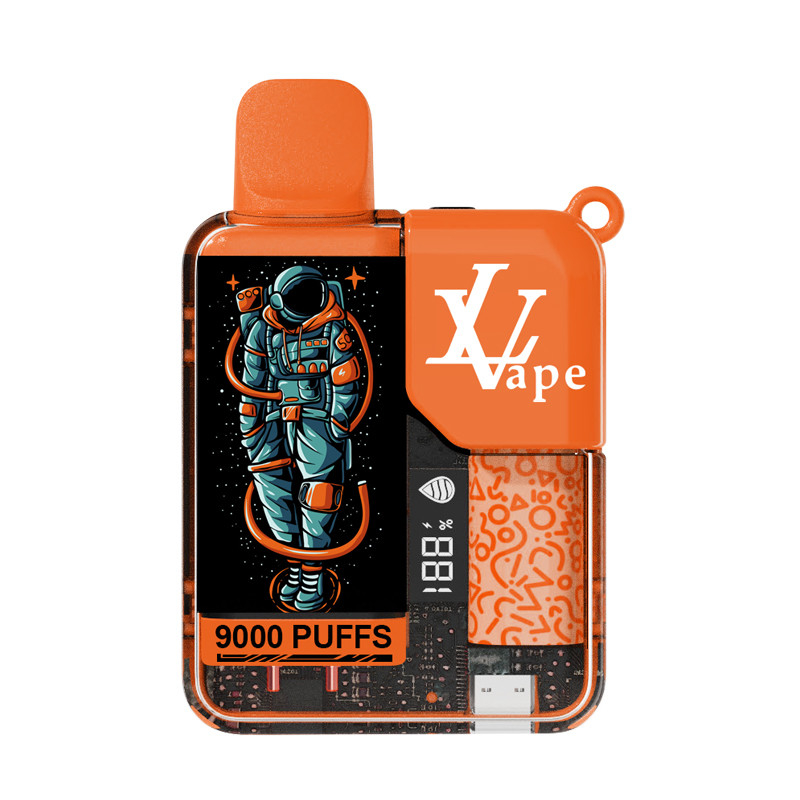 Vape usa e getta regolabile per tensione con schermo a LED per visualizzare il succo e la potenza rimanente